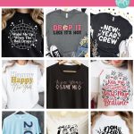 Get ready for New Year's Eve fun! We're sharing 9 free New Year's Eve SVG files including Wake Me Up When The Ball Drops! Use these cut files with your Cricut to make New Year's Eve shirts, sweatshirts, throw pillows, holiday decor and more with your Cricut cutting machine!