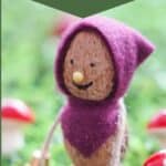 Cute Walnut Fairy Garden Figure (Cutest Craft)