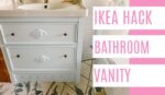 Ikea Bathroom Vanity Hack - at home with Ashley