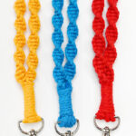 Colourful DIY macrame lanyards