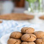 plate of sugary soft ginger cookies