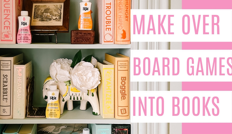 Turn Board Games into Books- How to Make Book Cloth