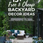 Backyard deck: free and cheap backyard decor ideas