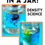 Fireworks in a Jar Fourth of July science- density