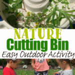 Easy Nature Cutting Bin for Preschoolers