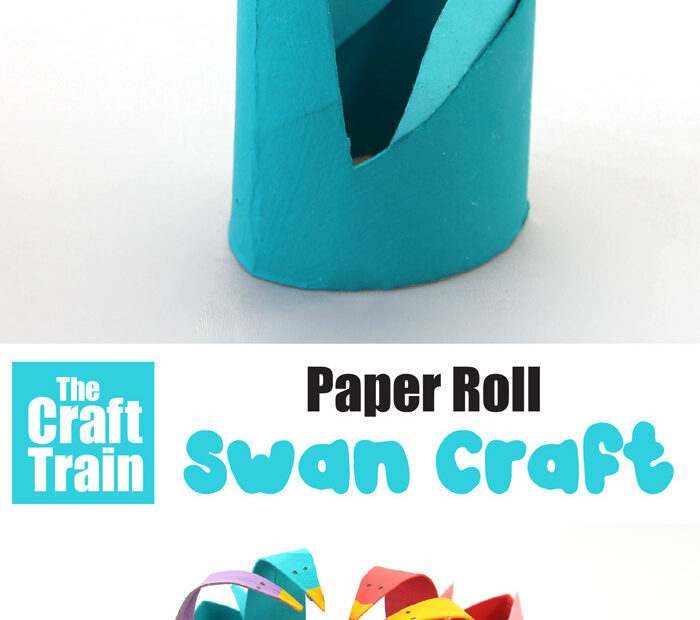 make an adorable swan craft from a toilet roll