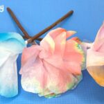 STEAM for Kids: Explore chromatography with coffee filters and make them into coffee filter flower craft